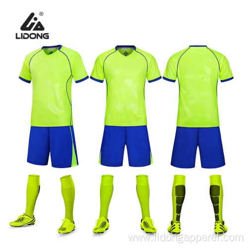 Custom Logo Mens Soccer Uniforms Soccer Wear Set